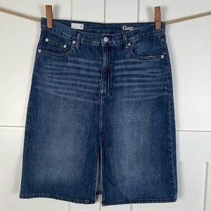 Gap 1969 Denim Midi Skirt